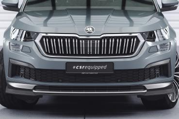 CSR Frontspoiler | Cup-Spoilerlippe mit ABE für Skoda Kodiaq CSL759-L schwarz matt (Lackierung erforderlich)