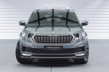 CSR Frontspoiler | Cup-Spoilerlippe mit ABE für Skoda Kodiaq CSL759-L schwarz matt (Lackierung erforderlich)