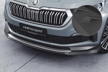 CSR Frontspoiler | Cup-Spoilerlippe mit ABE für Skoda Kodiaq CSL759-L schwarz matt (Lackierung erforderlich)