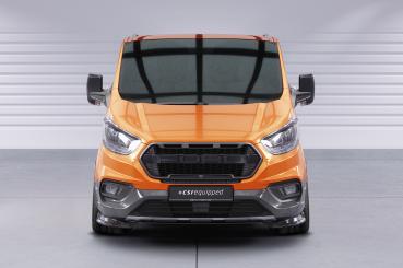 CSR Frontspoiler | Cup-Spoilerlippe mit ABE für Ford Tourneo Custom Active CSL762-M Carbon Look matt strukturiert (keine Lackierung erforderlich)