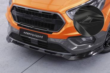 CSR Frontspoiler | Cup-Spoilerlippe mit ABE für Ford Tourneo Custom Active CSL762-G Glossy schwarz glänzend (keine Lackierung erforderlich)