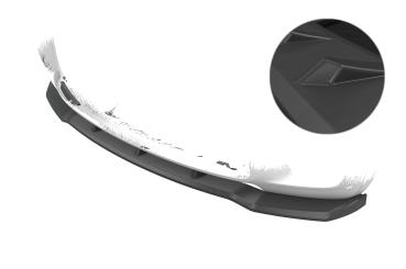 CSR Frontspoiler | Cup-Spoilerlippe mit ABE für BMW X5 E70 CSL764-L schwarz matt (Lackierung erforderlich)
