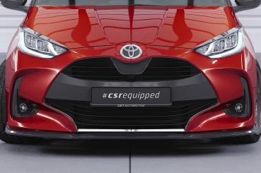 CSR Frontspoiler | Cup-Spoilerlippe mit ABE für Toyota Yaris (XP21) CSL765-S schwarz matt strukturiert (keine Lackierung erforderlich)