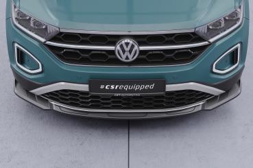 CSR Frontspoiler | Cup-Spoilerlippe mit ABE für VW T-Roc (A1) Facelift CSL766-L Lackierung erforderlich (schwarz matt)