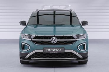 CSR Frontspoiler | Cup-Spoilerlippe mit ABE für VW T-Roc (A1) Facelift CSL766-L Lackierung erforderlich (schwarz matt)