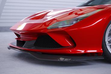 CSR Frontspoiler | Cup-Spoilerlippe mit ABE für Ferrari F8 Tributo / Spider CSL767-L schwarz matt (Lackierung erforderlich)