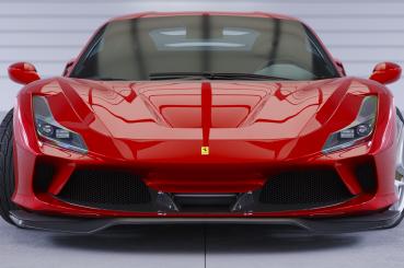CSR Frontspoiler | Cup-Spoilerlippe mit ABE für Ferrari F8 Tributo / Spider CSL767-L schwarz matt (Lackierung erforderlich)