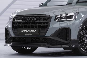 CSR Frontspoiler | Cup-Spoilerlippe mit ABE für Audi Q2 (Typ GA) S-Line CSL771-L schwarz matt (Lackierung erforderlich)