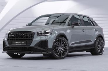 CSR Frontspoiler | Cup-Spoilerlippe mit ABE für Audi Q2 (Typ GA) S-Line CSL771-L schwarz matt (Lackierung erforderlich)