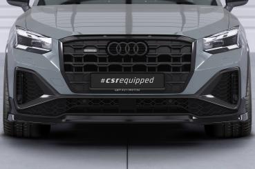 CSR Frontspoiler | Cup-Spoilerlippe mit ABE für Audi Q2 (Typ GA) S-Line CSL771-L schwarz matt (Lackierung erforderlich)