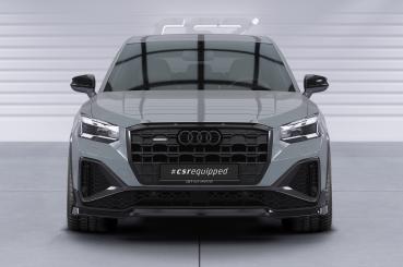 CSR Frontspoiler | Cup-Spoilerlippe mit ABE für Audi Q2 (Typ GA) S-Line CSL771-L schwarz matt (Lackierung erforderlich)