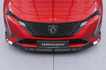 CSR Frontspoiler | Cup-Spoilerlippe mit ABE für Peugeot 308 (P51) GT CSL772-G Glossy schwarz Hochglanz (keine Lackierung erforderlich)