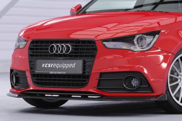 CSR Frontspoiler | Cup-Spoilerlippe mit ABE für Audi A1 (8X) S-Line CSL773-L schwarz matt (Lackierung erforderlich)