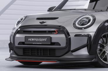 CSR Frontspoiler | Cup-Spoilerlippe mit ABE für Mini F56 Cooper SE CSL775-G Glossy schwarz Hochglanz (keine Lackierung erforderlich)