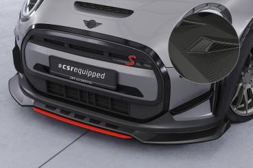 CSR Frontspoiler | Cup-Spoilerlippe mit ABE für Mini F56 Cooper SE CSL775-M Carbon Look matt strukturiert (keine Lackierung erforderlich)