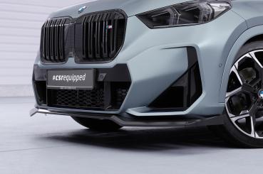 CSR Frontspoiler | Cup-Spoilerlippe mit ABE für BMW X1 U11 M-Paket CSL777-G Glossy schwarz Hochglanz (keine Lackierung erforderlich)