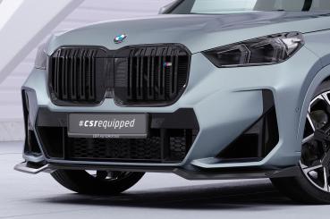 CSR Frontspoiler | Cup-Spoilerlippe mit ABE für BMW X1 U11 M-Paket CSL777-G Glossy schwarz Hochglanz (keine Lackierung erforderlich)