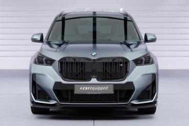 CSR Frontspoiler | Cup-Spoilerlippe mit ABE für BMW X1 U11 M-Paket CSL777-G Glossy schwarz Hochglanz (keine Lackierung erforderlich)