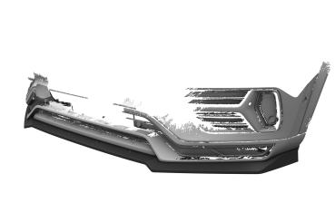 CSR Frontspoiler | Cup-Spoilerlippe mit ABE für Volvo XC90 (2.Gen) R-Design CSL780-L schwarz matt (Lackierung erforderlich)