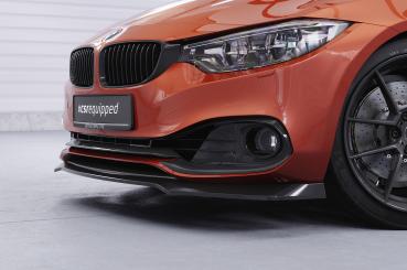 CSR Frontspoiler | Cup-Spoilerlippe mit ABE für BMW 4er F36 Gran Coupe CSL781-G Glossy schwarz glänzend (keine Lackierung erforderlich)