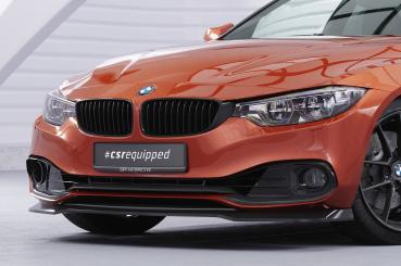 CSR Frontspoiler | Cup-Spoilerlippe mit ABE für BMW 4er F36 Gran Coupe CSL781-G Glossy schwarz glänzend (keine Lackierung erforderlich)