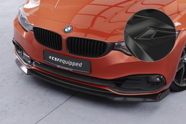 CSR Frontspoiler | Cup-Spoilerlippe mit ABE für BMW 4er F36 Gran Coupe CSL781-G Glossy schwarz glänzend (keine Lackierung erforderlich)