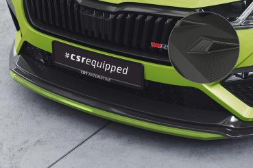 CSR Frontspoiler | Cup-Spoilerlippe mit ABE für Skoda Octavia 4 RS CSL784-M Carbon Look matt strukturiert (keine Lackierung erforderlich)
