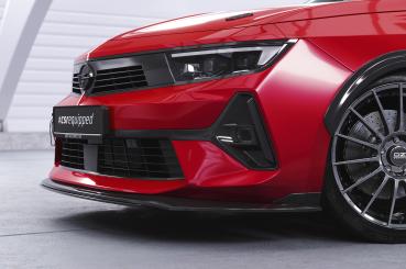CSR Frontspoiler | Cup-Spoilerlippe mit ABE für Opel Astra L CSL785-M Carbon Look matt strukturiert (keine Lackierung erforderlich)