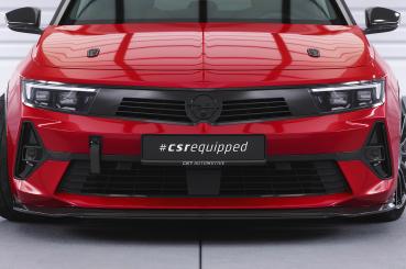 CSR Frontspoiler | Cup-Spoilerlippe mit ABE für Opel Astra L CSL785-M Carbon Look matt strukturiert (keine Lackierung erforderlich)