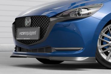 CSR Frontspoiler | Cup-Spoilerlippe mit ABE für Mazda 2 (Typ DJ) CSL789-L schwarz matt (Lackierung erforderlich)