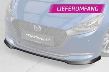 CSR Frontspoiler | Cup-Spoilerlippe mit ABE für Mazda 2 (Typ DJ) CSL789-L schwarz matt (Lackierung erforderlich)