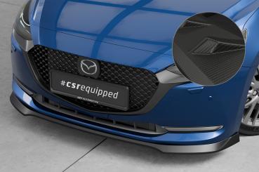 CSR Frontspoiler | Cup-Spoilerlippe mit ABE für Mazda 2 (Typ DJ) CSL789-M Carbon Look matt strukturiert (keine Lackierung erforderlich)