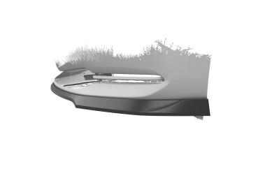 CSR Frontspoiler | Cup-Spoilerlippe mit ABE für Mazda 2 (Typ DJ) CSL789-L schwarz matt (Lackierung erforderlich)