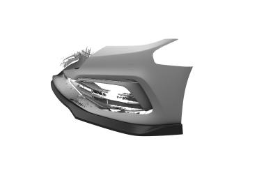 CSR Frontspoiler | Cup-Spoilerlippe mit ABE für BMW 5er G30 / G31 CSL791-L schwarz matt (Lackierung erforderlich)