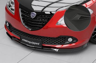 CSR Frontspoiler | Cup-Spoilerlippe mit ABE für Lancia Ypsilon (846) CSL792-M Carbon Look matt strukturiert (keine Lackierung erforderlich)