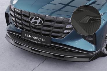 CSR Frontspoiler | Cup-Spoilerlippe mit ABE für Hyundai Tucson 4 (NX4) CSL796-M Carbon Look matt strukturiert (keine Lackierung erforderlich)
