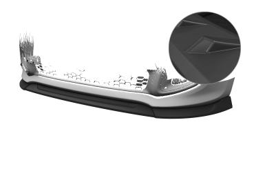 CSR Frontspoiler | Cup-Spoilerlippe mit ABE für Kia Picanto (TA) Sport CSL800-L schwarz matt (Lackierung erforderlich)