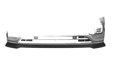 CSR Frontspoiler | Cup-Spoilerlippe mit ABE für VW T-Cross (Typ C1) CSL805-S schwarz matt strukturiert (keine Lackierung erforderlich)