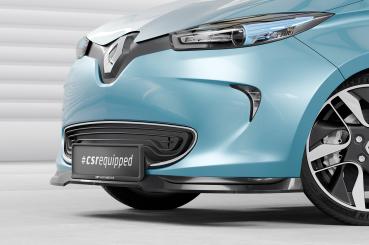 CSR Frontspoiler | Cup-Spoilerlippe mit ABE für Renault Zoe CSL806-L schwarz matt (Lackierung erforderlich)