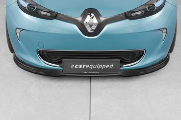 CSR Frontspoiler | Cup-Spoilerlippe mit ABE für Renault Zoe CSL806-L schwarz matt (Lackierung erforderlich)