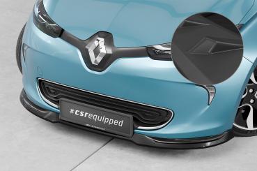 CSR Frontspoiler | Cup-Spoilerlippe mit ABE für Renault Zoe CSL806-L schwarz matt (Lackierung erforderlich)