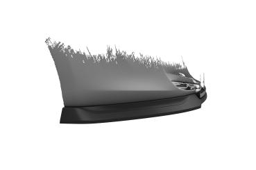 CSR Frontspoiler | Cup-Spoilerlippe mit ABE für Renault Zoe CSL806-L schwarz matt (Lackierung erforderlich)