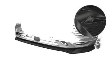CSR Frontspoiler | Cup-Spoilerlippe mit ABE für Seat Ateca (Typ 5FP, KH7) FR CSL808-C Carbon Look glänzend (keine Lackierung erforderlich)