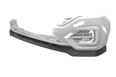 CSR Frontspoiler | Cup-Spoilerlippe mit ABE für VW Touareg 3 (Typ CR) R-Line CSL813-K Kupfer matt (keine Lackierung erforderlich)