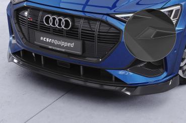 CSR Frontspoiler | Cup-Spoilerlippe mit ABE für Audi e-tron GE CSL817-L schwarz matt (Lackierung erforderlich)