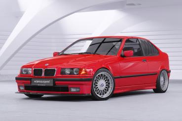 CSR Frontspoiler | Cup-Spoilerlippe mit ABE für BMW 3er E36 Compact CSL818-S schwarz matt strukturiert (keine Lackierung erforderlich)