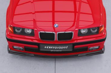 CSR Frontspoiler | Cup-Spoilerlippe mit ABE für BMW 3er E36 Compact CSL818-S schwarz matt strukturiert (keine Lackierung erforderlich)