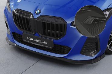 CSR Frontspoiler | Cup-Spoilerlippe mit ABE für BMW 2er U06 Active Tourer CSL821-M Carbon Look matt strukturiert (keine Lackierung erforderlich)