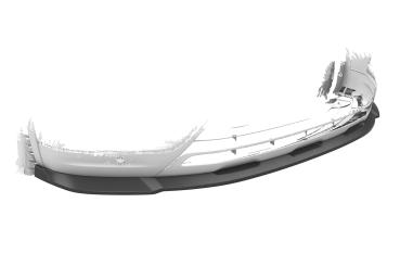 CSR Frontspoiler | Cup-Spoilerlippe mit ABE für Renault Koleos (2. Gen) CSL823-C Carbon Look Hochglanz (keine Lackierung erforderlich)