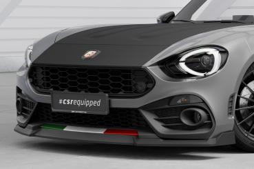 CSR Frontspoiler | Cup-Spoilerlippe mit ABE für Fiat Abarth 124 Spider CSL824-C Carbon Look Hochglanz (keine Lackierung erforderlich)